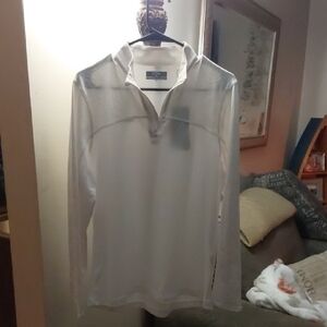 Callaway White Cooling Quarter-Zip Pullover